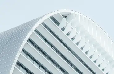 corner of building with big window
